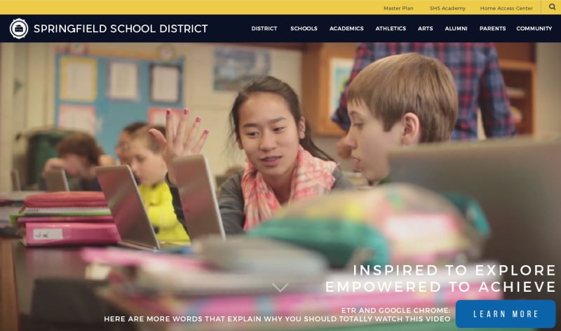 Site Mockup - Home Screen